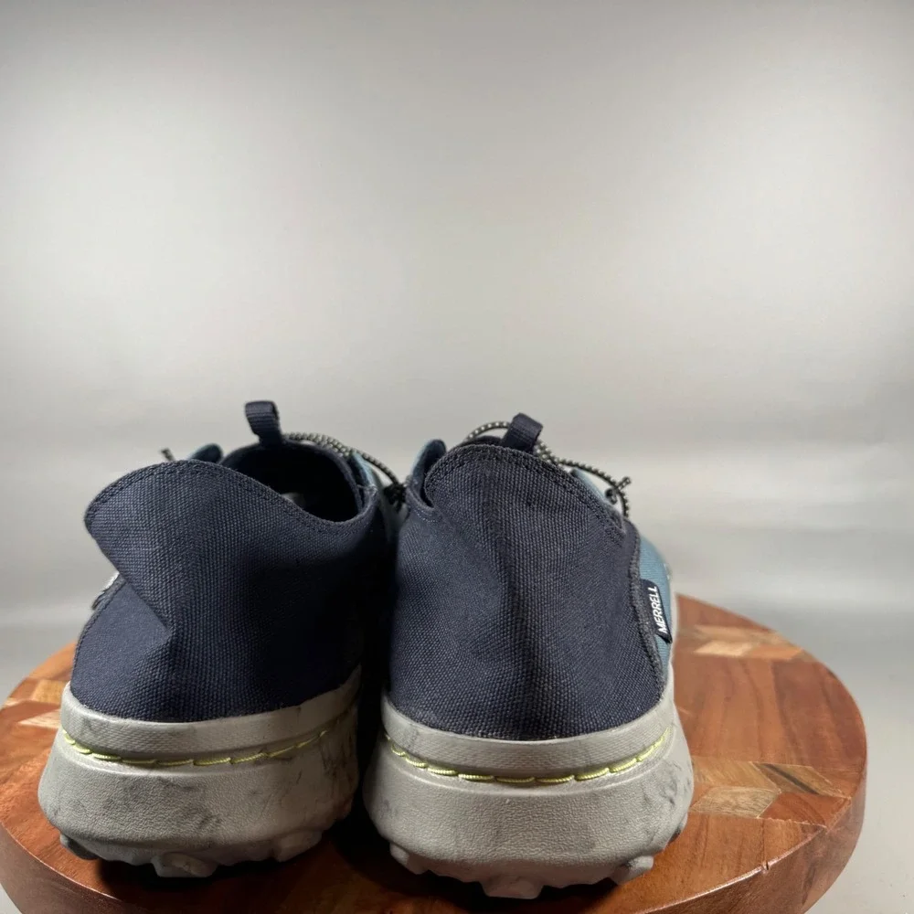 Merrell Mens J004897 Canvas‎ Slip On Loafers Navy Blue Slate Blue Size 15
